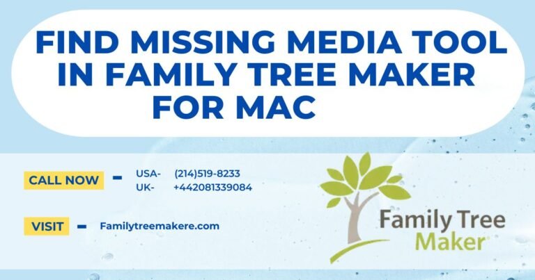 Missing Media Tool in Family Tree Maker for Mac