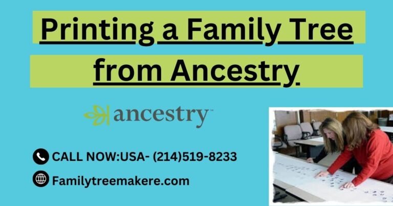 Printing a Family Tree from Ancestry