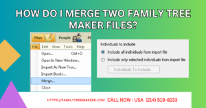 How do I merge two Family Tree Maker files